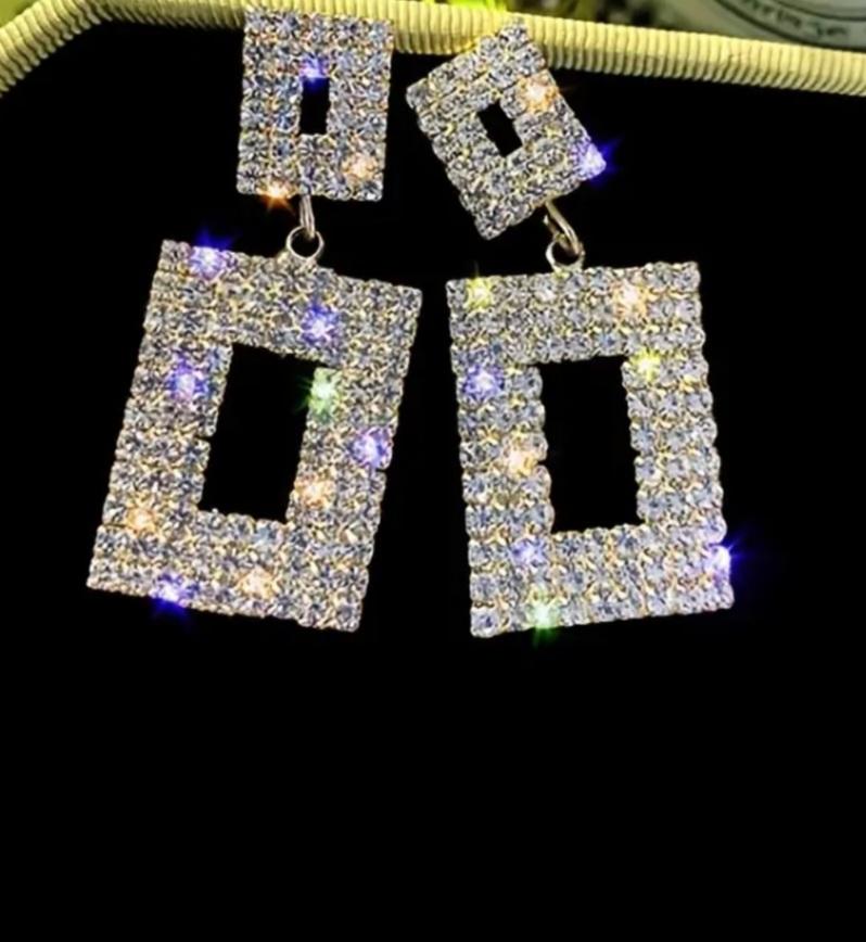 Glitter Rhinestone Square