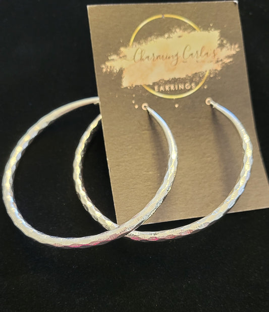 Silver Hoops